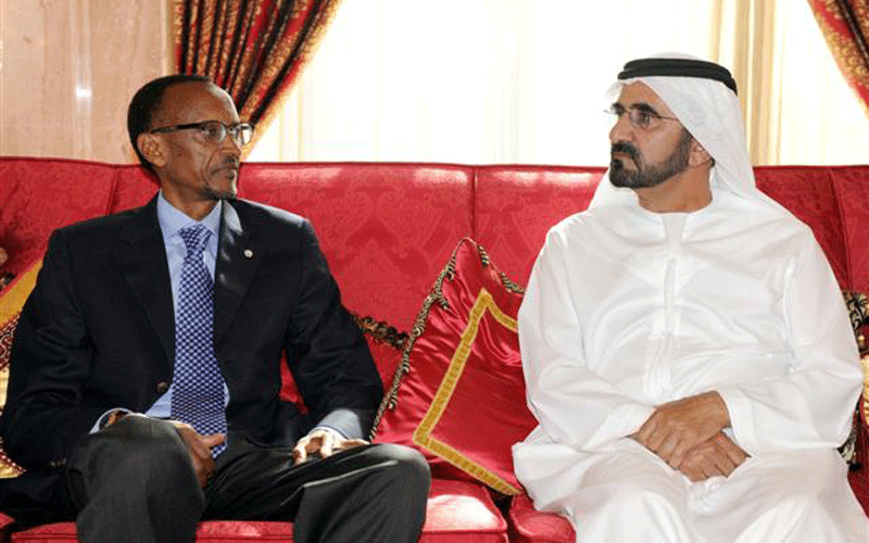 Sheikh Mohammed Bin Rashid Al Maktoum yakira Perezida Kagame