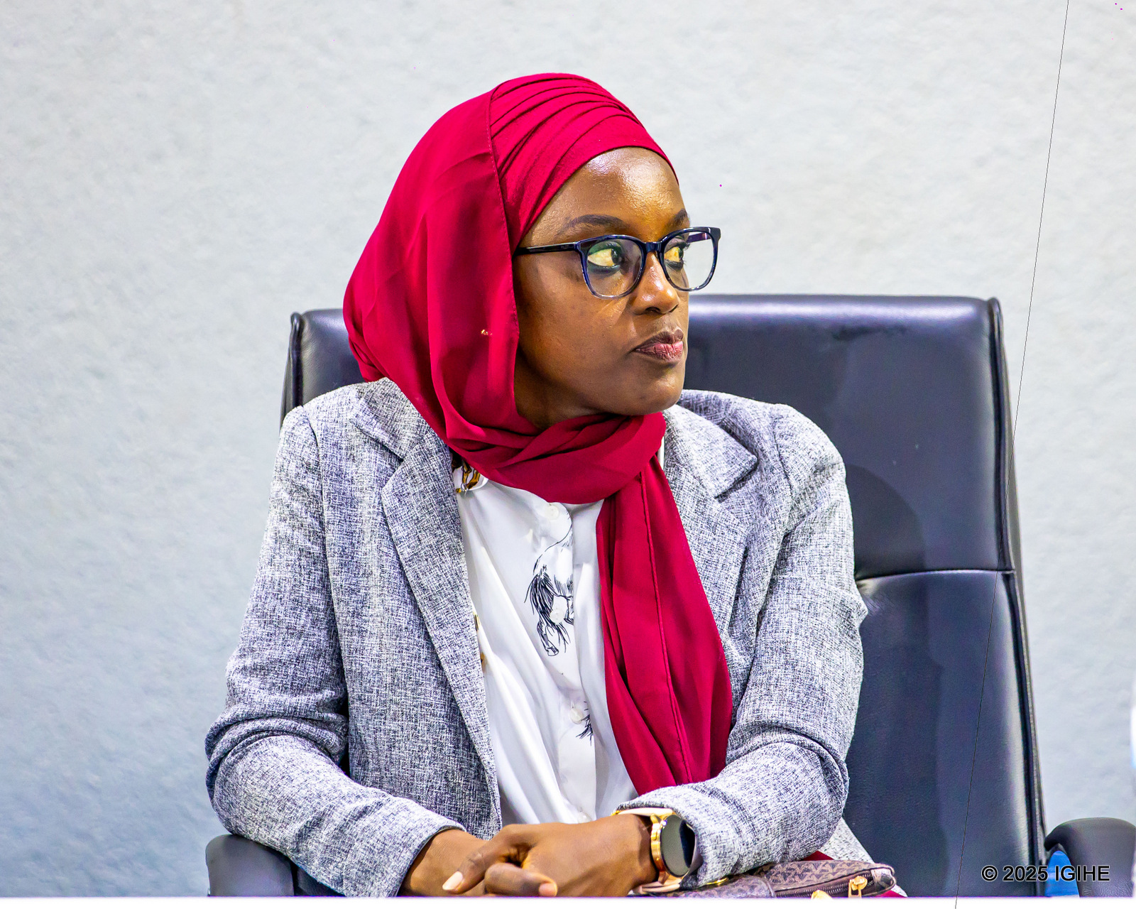 Visi Perezida wa Kabiri wa Komite Olempike y'u Rwanda, Umutoni Salama, ari mu bakurikiye imikino