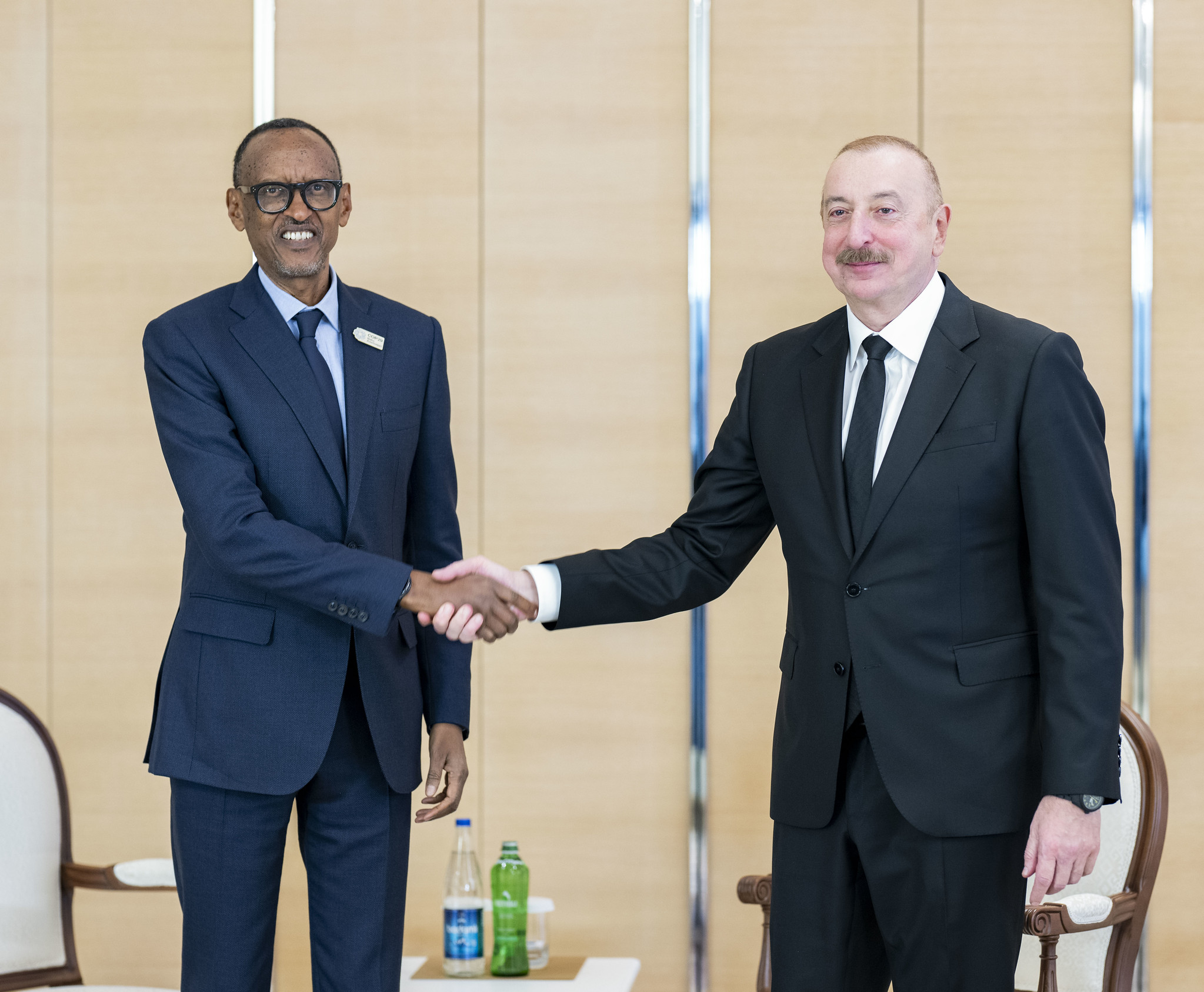 Perezida Kagame yahuye na mugenzi we wa Azerbaijan, Ilham Aliyev, i Baku ku wa 13 Ugushyingo 2024