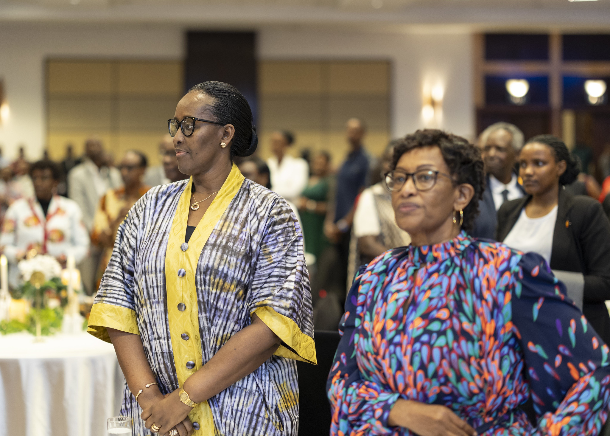 Madamu Jeannette Kagame mu birori by’isabukuru ya Tito Rutaremara