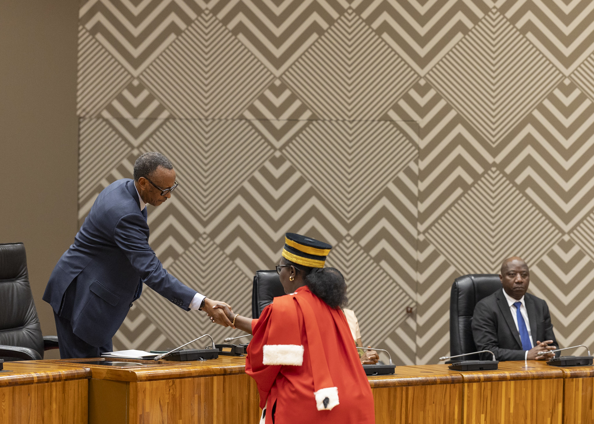 Ku wa 12 Ukuboza 2024, Perezida Kagame yakiriye indahiro ya Perezida w'Urukiko rw'Ikirenga akaba na Perezida w'Inama Nkuru y'Ubucamanza, Mukantaganzwa Domitille