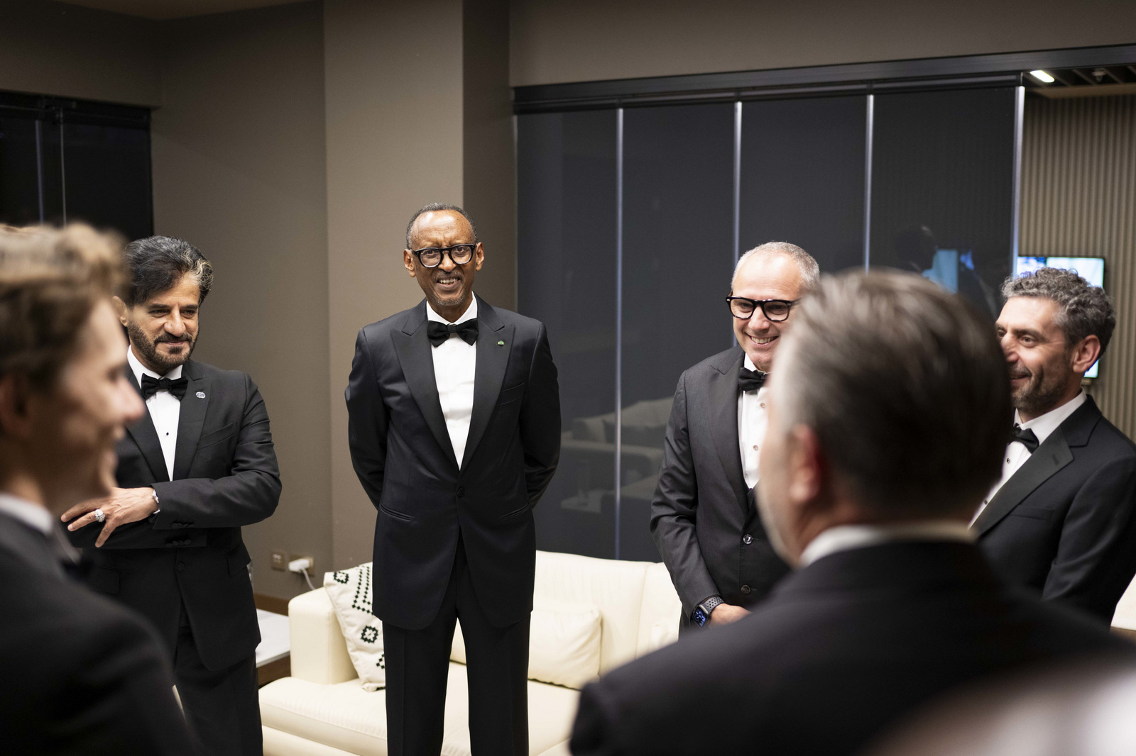 Perezida Kagame aganira n'abayobozi ba FIA ndetse n'aba Formula 1