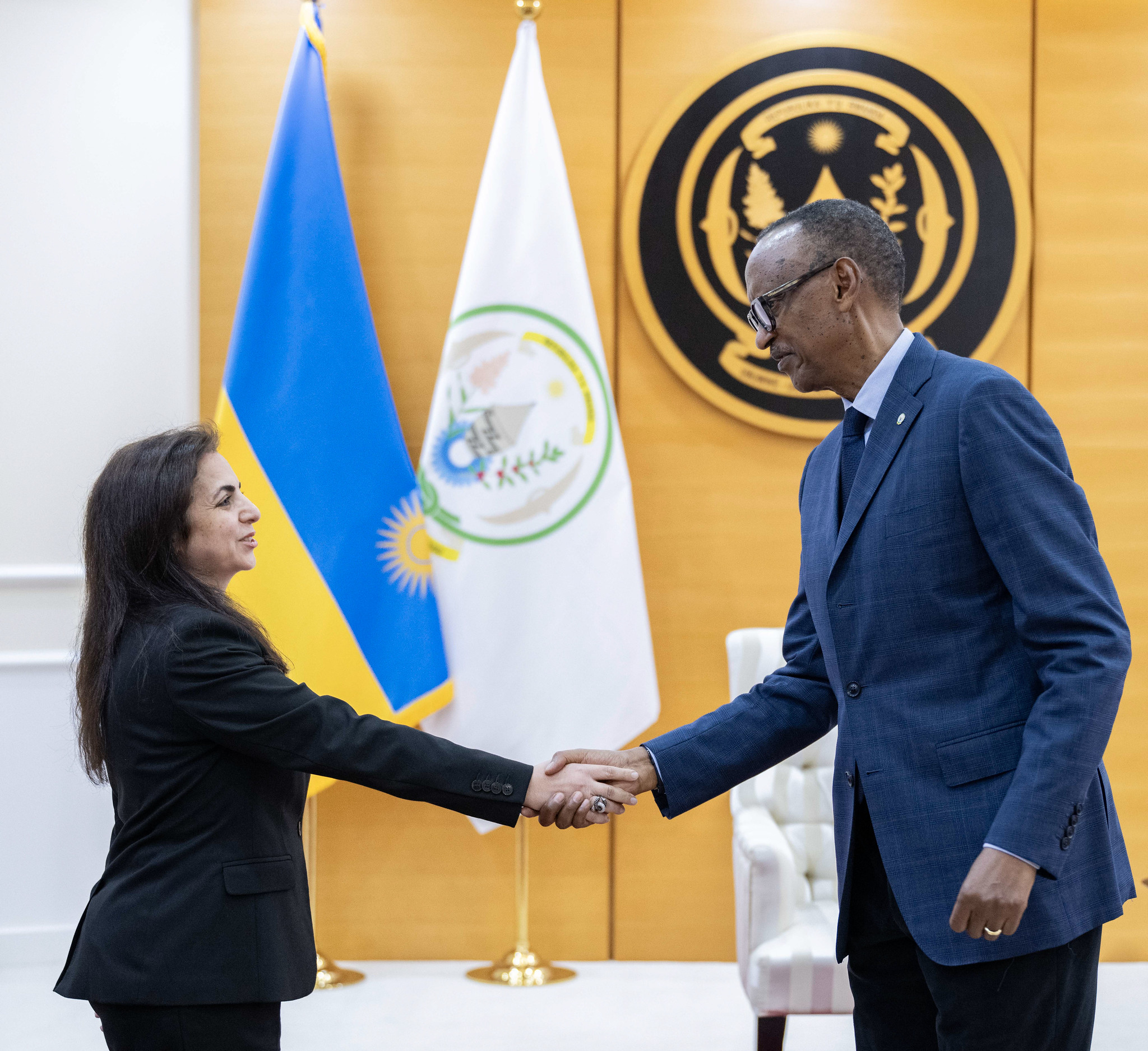 Perezida Kagame ku wa 6 Gashyantare yakiriye Umuyobozi Mukuru wa Pharco Pharmaceuticals, Dr Sherine Abbas Helmy
