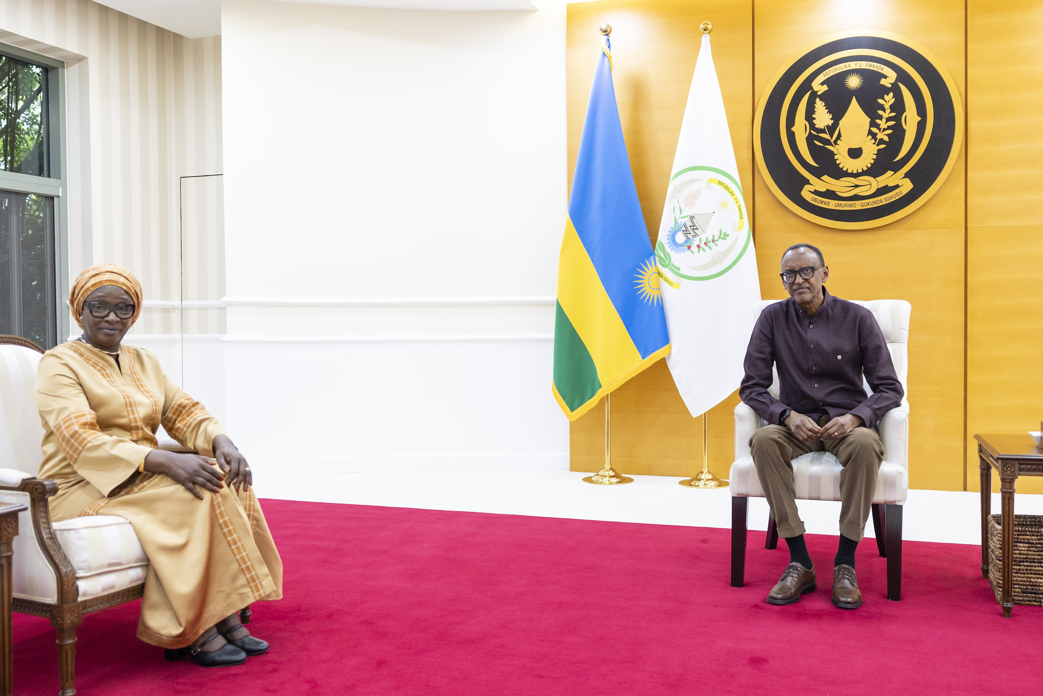 Perezida Kagame yakiriye Minisitiri w’Ububanyi n’Amahanga wa Sénégal,  Yassine Fall. Ni ikiganiro cyabaye ku wa 15 Mata 2025