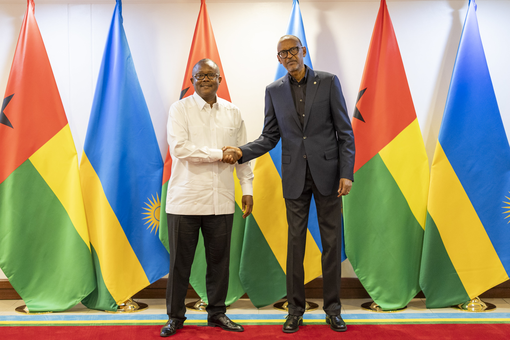 Ku wa 28 Mata, Perezida Kagame yakiriye mugenzi we wa Guinea Bissau, Umaro Sissoco Embaló
