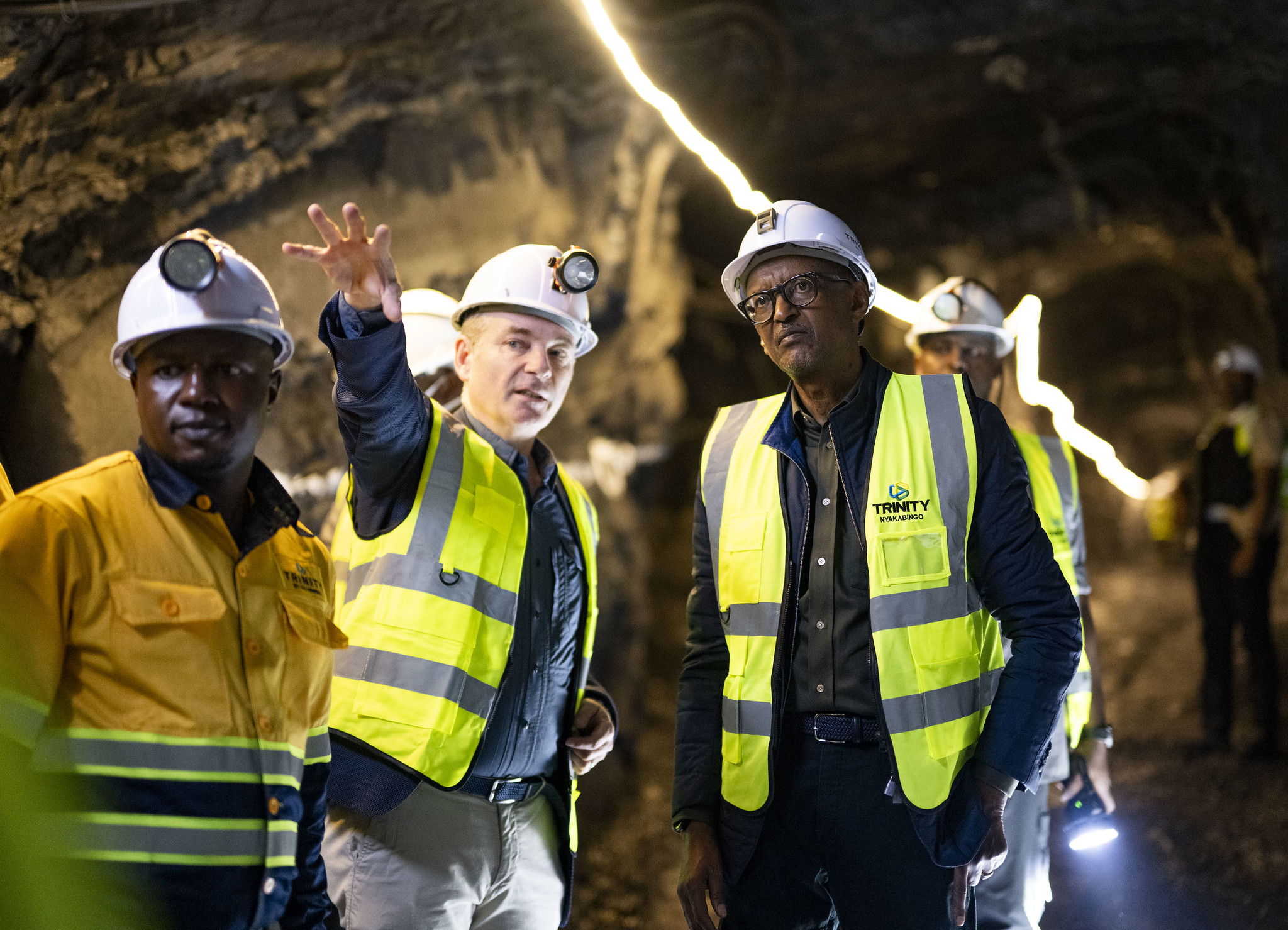 Muri Gicurasi 2025, Perezida Kagame yasuye ikirombe cya tungsten cya Nyakabingo ari cyo kinini muri Afurika