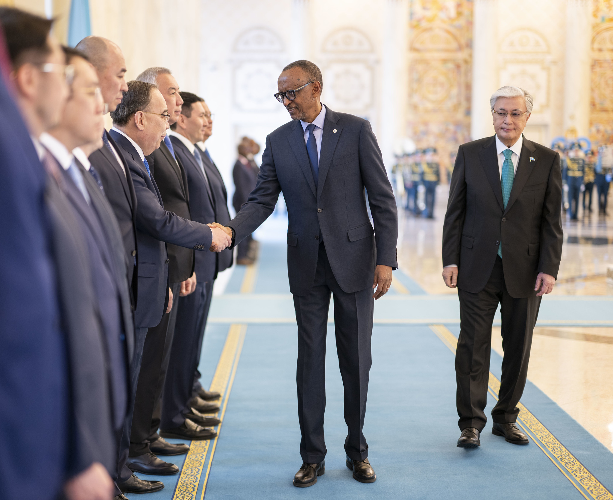 Ku wa 27-28 Gicurasi, Perezida Kagame yagiriye uruzinduko rw'akazi muri Kazakhstan