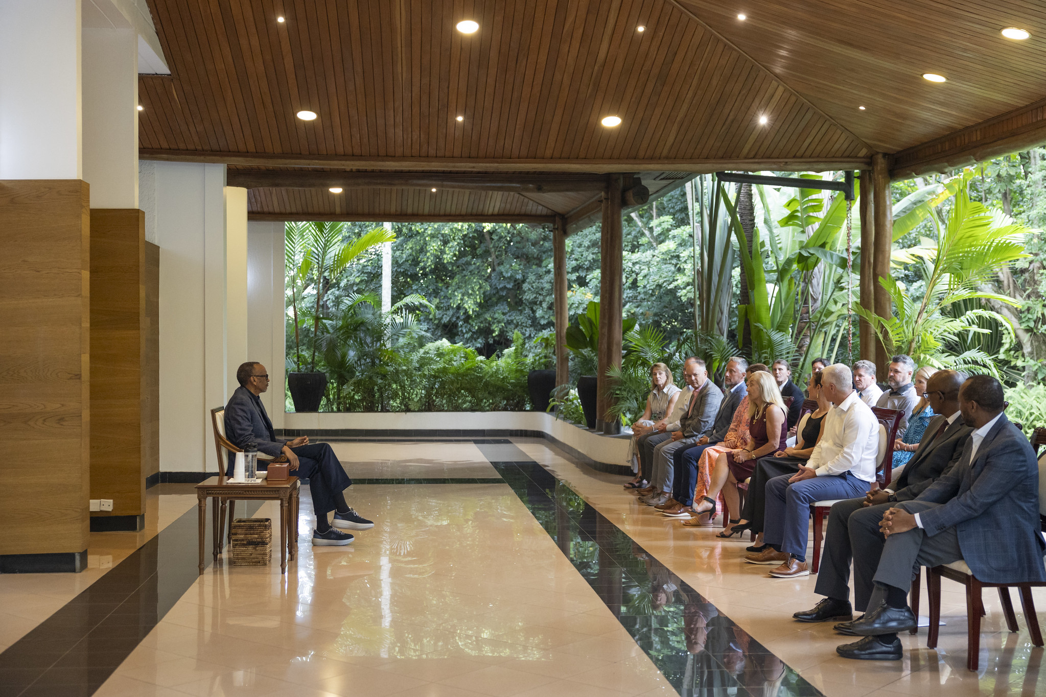 Ku wa 6 Kamena, Perezida Kagame yakiriye itsinda ry'abo mu Ishuri rya Hope Haven Christian School