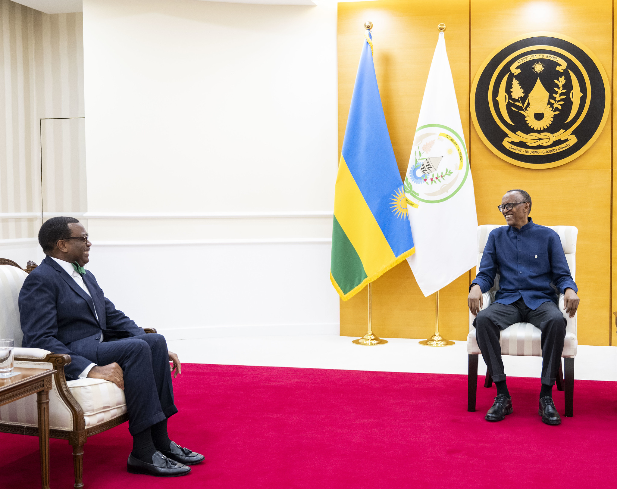 Ku wa 25 Kamena, Perezida Kagame yakiriye Dr. Akinwumi Adesina wari usoje inshingano nka Perezida wa African Development Bank Group