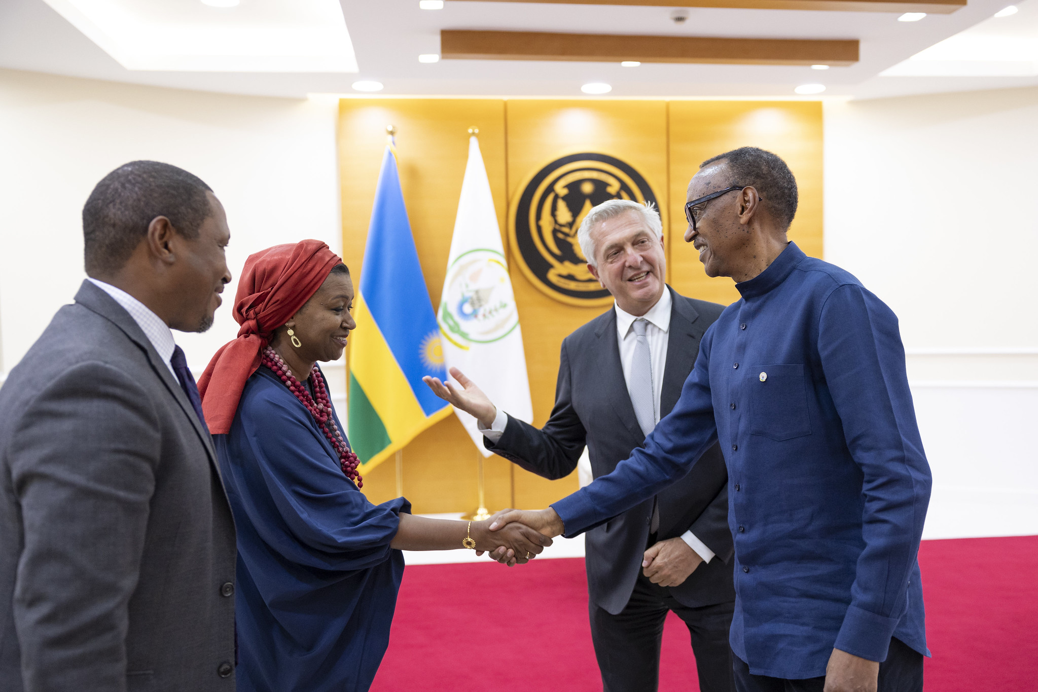 Ku wa 28 Kanama, Perezida Kagame yakiriye Fillipo Grandi uyobora HCR