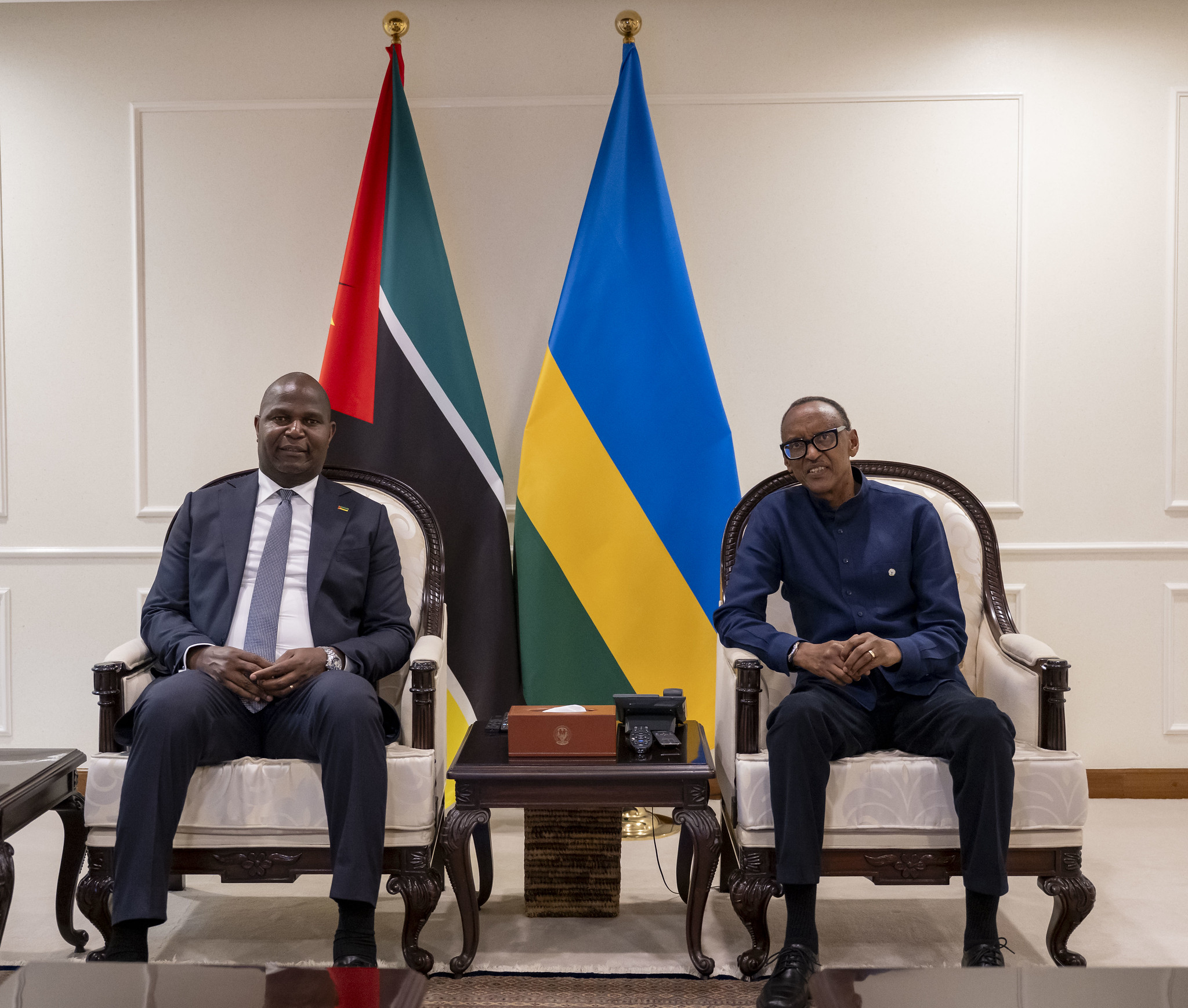 Ku wa 28 Kanama, Perezida Kagame yakiriye  mugenzi we wa Mozambique, Daniel Francisco Chapo mu ruzinduko rw'akazi yagiriye mu Rwanda