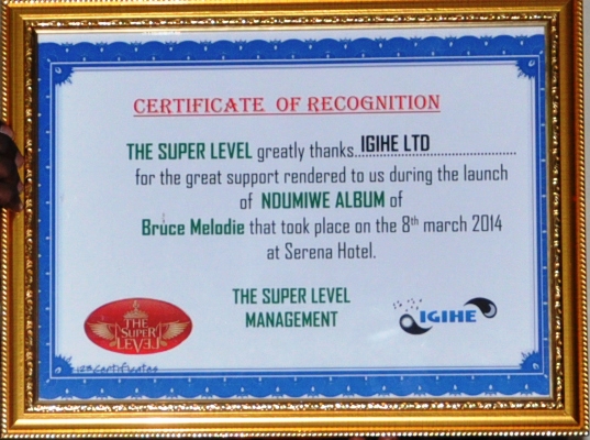 IGIHE Ltd ni imwe mu masosiyete yateye inkunga igitaramo cya Bruce Melodie.