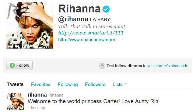 Ubutumwa bwa Rihanna