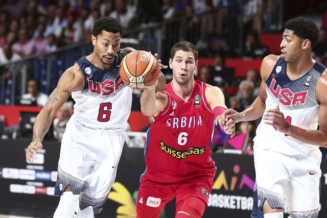 Derrick Rose wa Chicago Bulls yafashije USA nyuma yo kuva mu mvune