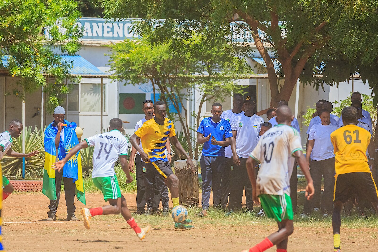Ikipe y’Ingabo z’u Rwanda (Rwanbatt-3) ihanganye na Giants Killers mu mupira w'amaguru