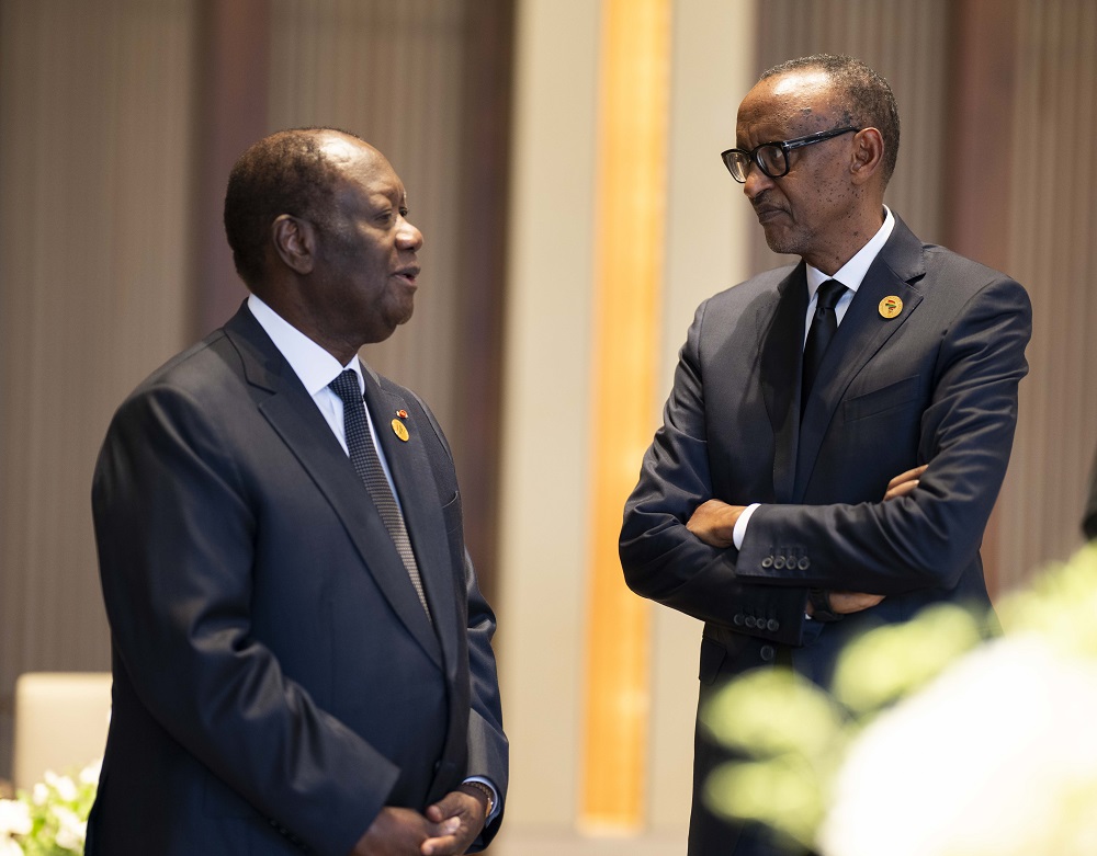 Perezida Kagame na Alassane Ouattara uyobora Côte d’Ivoire
