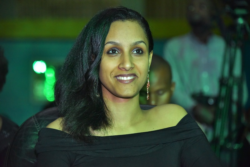 Miss Agasaro Nadia umugore wa Riderman yari yaje kureba igitaramo