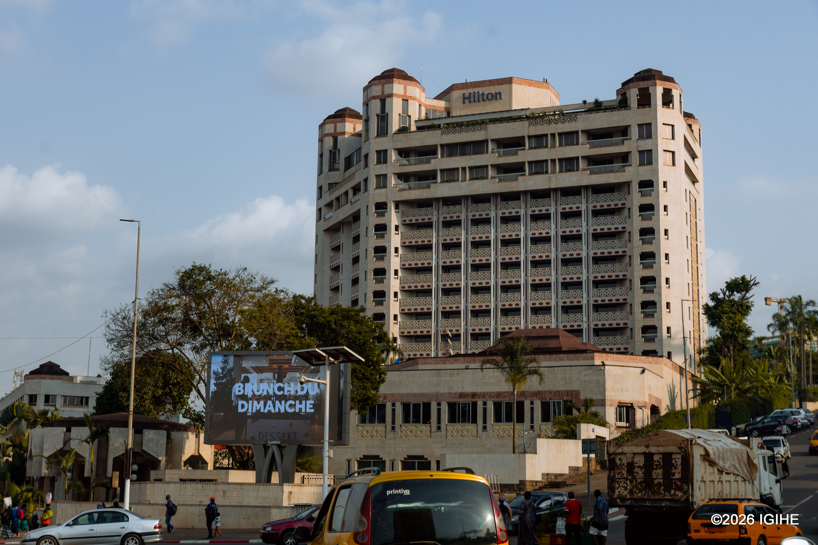 Hotel Hilton ni imwe mu zikomeye ziboneka muri uyu mujyi