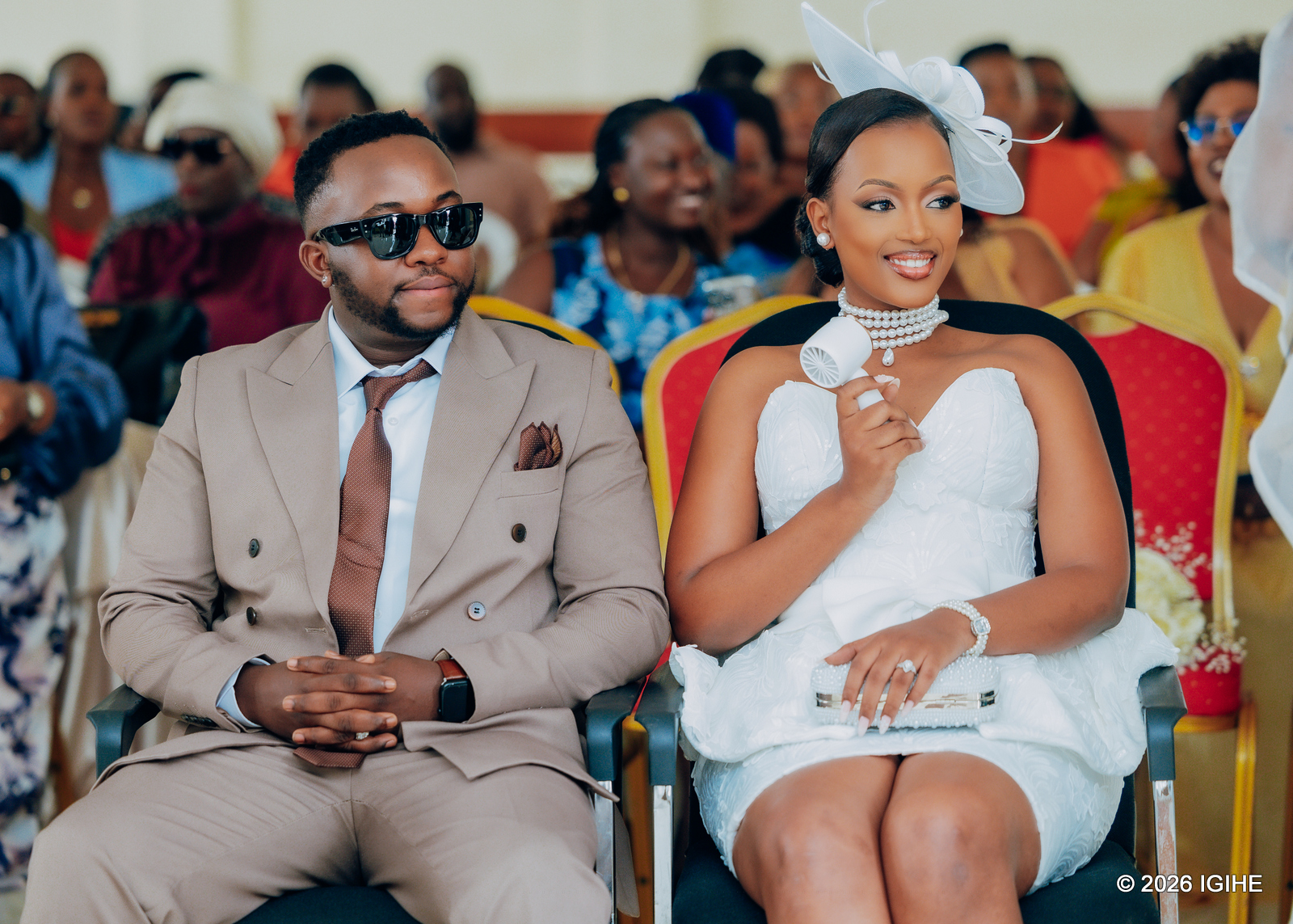 Tessy na Shizzo bombi bazwi mu myidagaduro mu Rwanda, umwe nk'umunyamakuru undi nk'umuhanzi