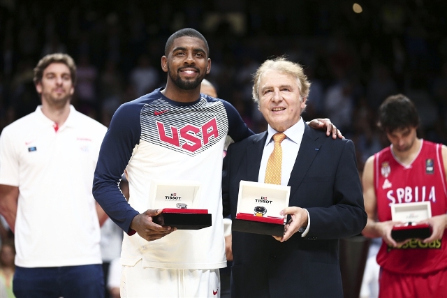 Kyrie Irving usanzwe ukinira Cleveland Cavaliers ni we mukinnyi witwaye neza