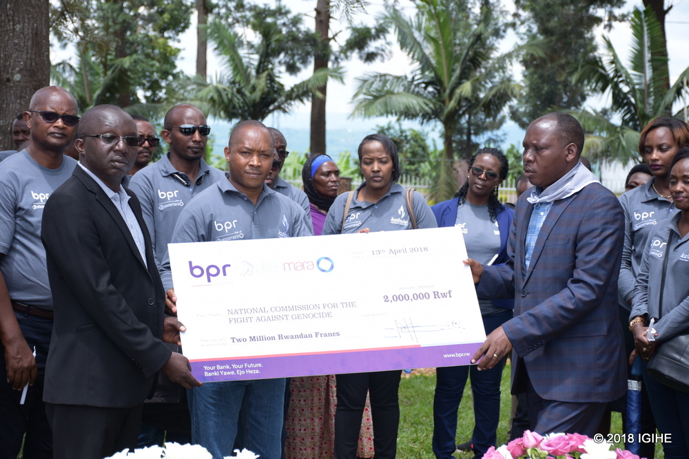 BPR Atlas Mara yatanze miliyoni ebyiri zo gusana Urwibutso rwa Kiziguro