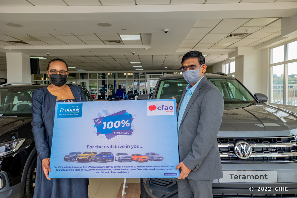 Hazajya hatangwa inguzanyo ya 100% ku mukiliya wa Ecobank wifuza kugura imodoka ya VW