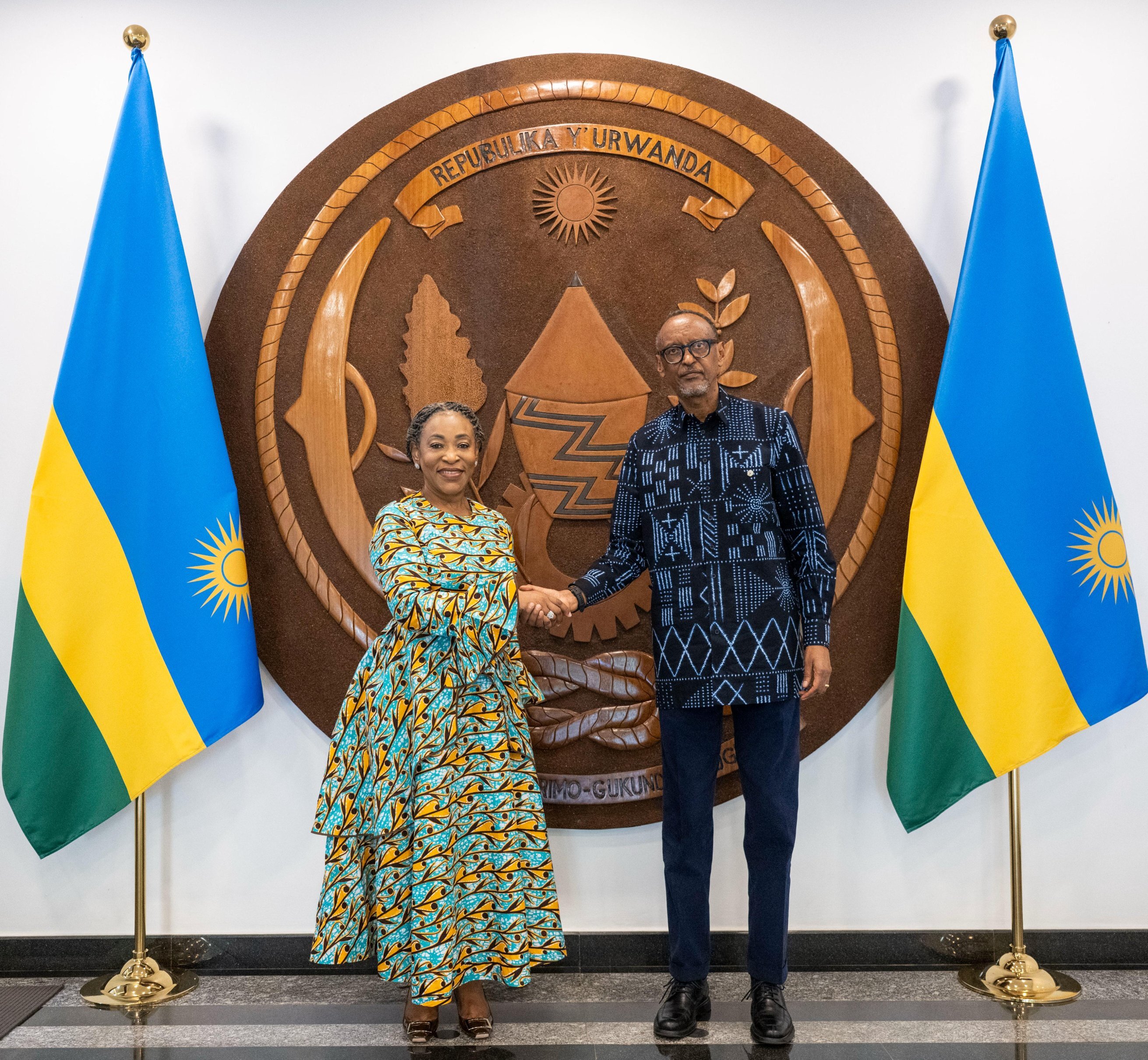 Perezida Kagame yakiriye Umunyamabaga Mukuru wa Commonwealth, Shirley Ayorkor Botchwey, uri mu Rwanda