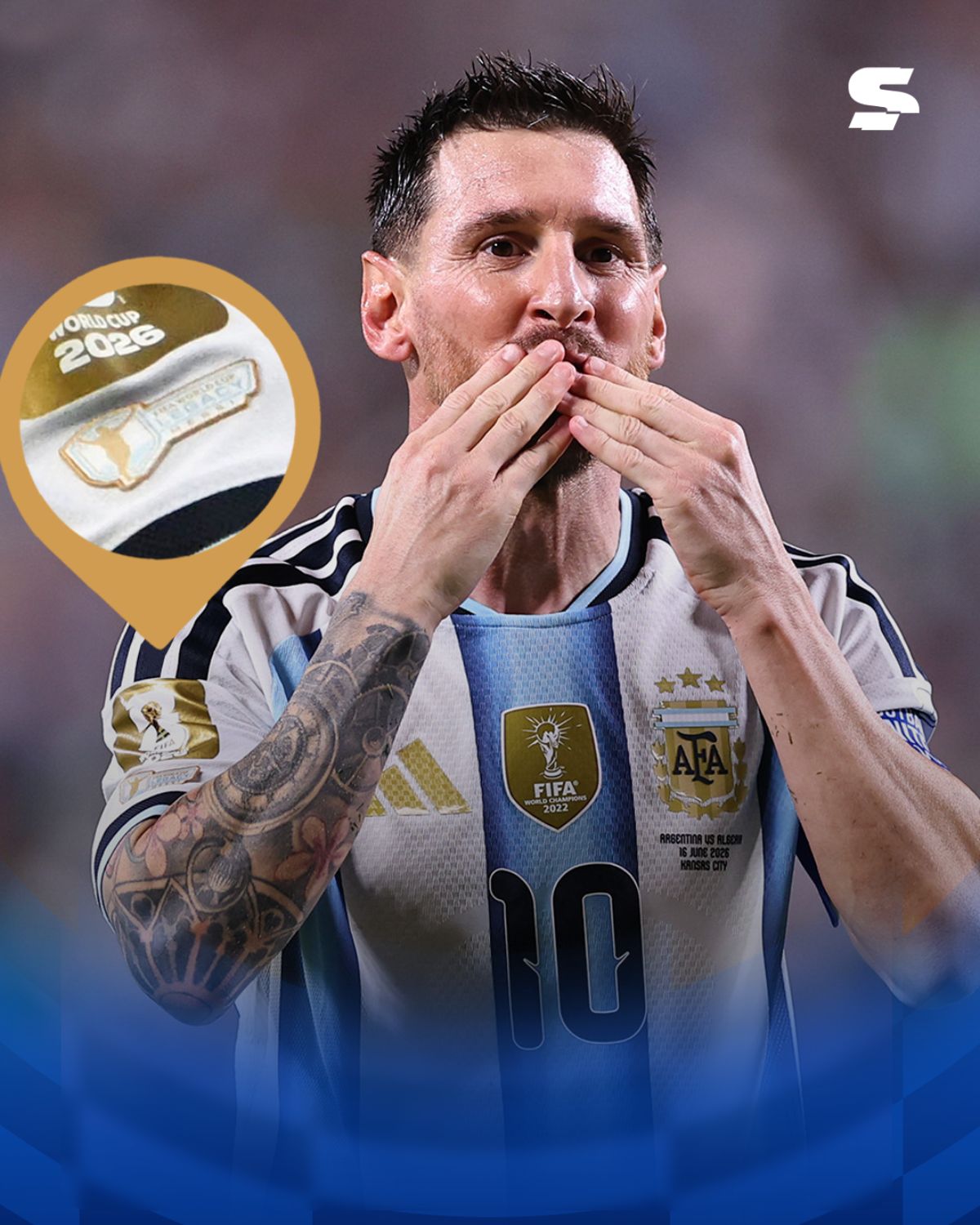 Luonel Messi yambaye ikirango cya 'Legacy' nk'umwe mu banyabigwi bari muri ruhago