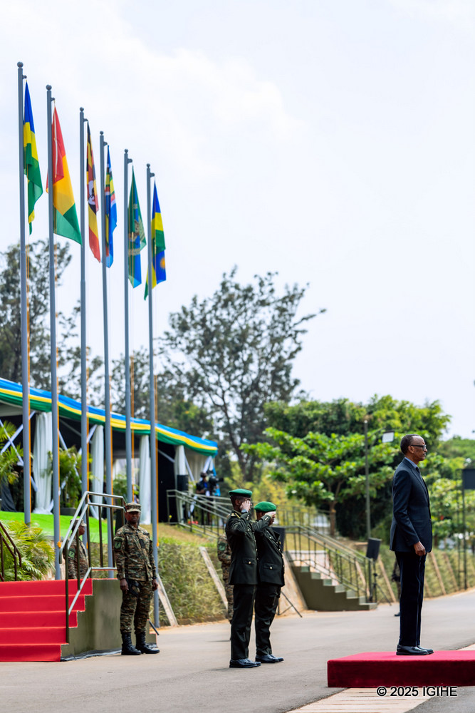 Perezida Kagame ubwo yageraga ahabereye iki gikorwa