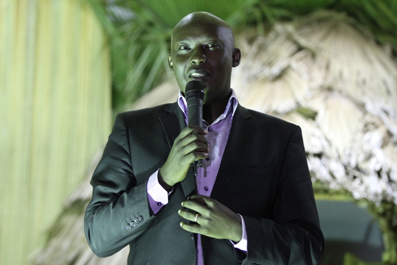 Umuyobozi w'akarere ka Kicukiro ubwo yafata ijambo mu gitaramo cy'Ijuru ry'Umucyo