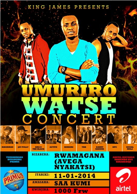 Ibitaramo yise Umuriro watse ni bimwe mu bikorwa King James ahereyeho muri 2014.