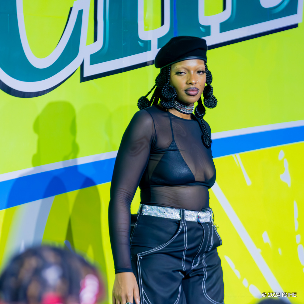 Nyampinga Letitia uzwi nka Rocky Try ni umwe bari bayoboye iki gitaramo