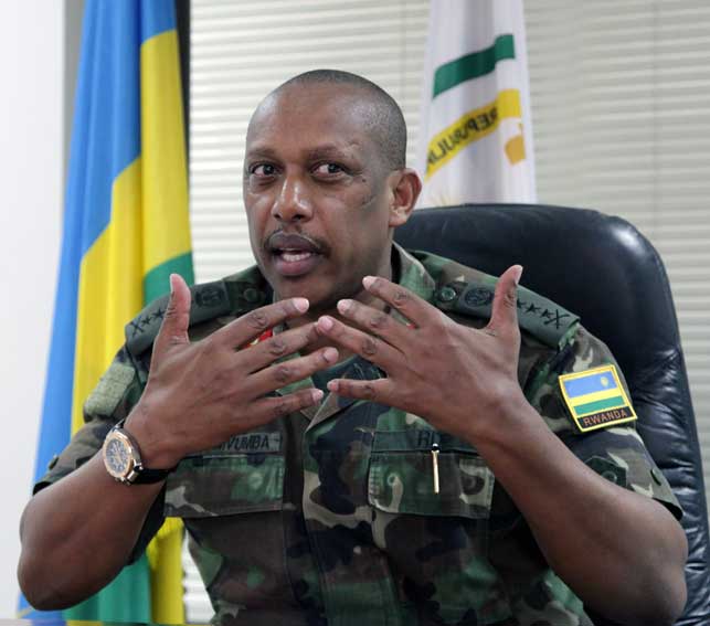 Gen. Patrick Nyamvumba, Umugaba mukuru w'Ingabo z'u Rwanda (Ifoto/J. Mbanda/Izuba Rirashe)