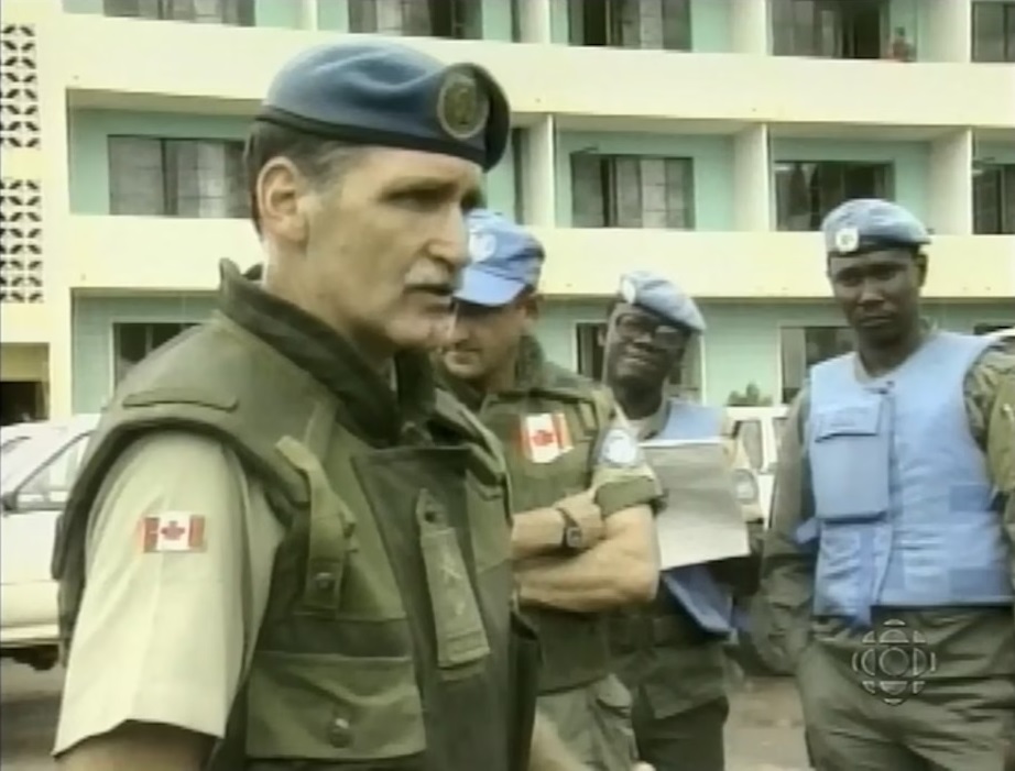 Ingabo za MINUAR zari mu Rwanda zari ziyobowe na Gen. Roméo Dallaire