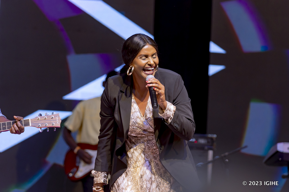 Umuhanzi Gaby Kamanzi na we yari mu gitaramo cyahariwe urubyiruko
