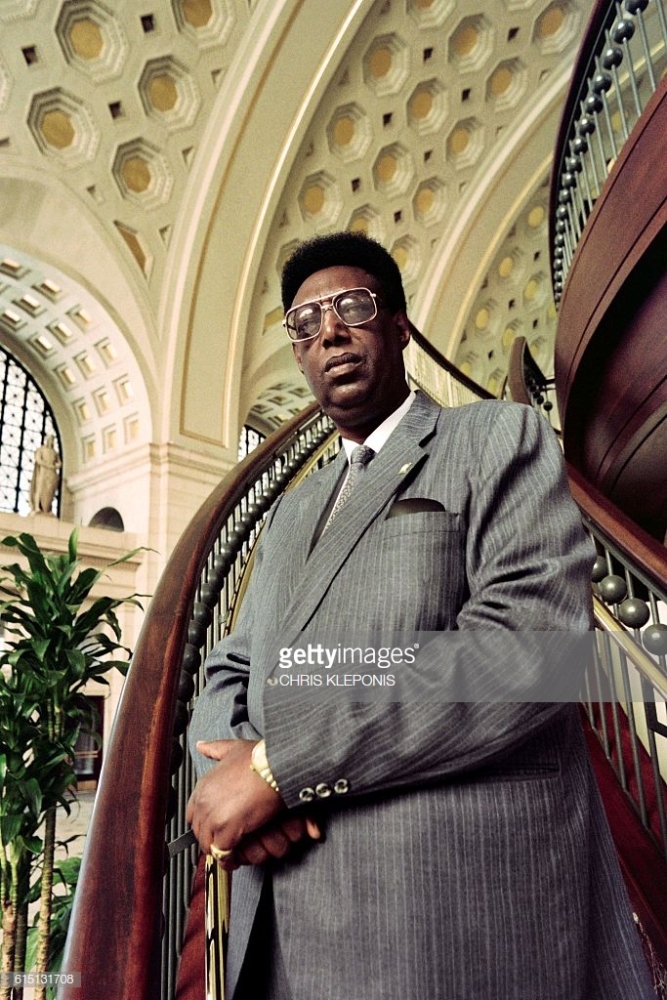 Umwami Kigeli V mu 1994 i Washington muri Leta Zunze Ubumwe za Amerika