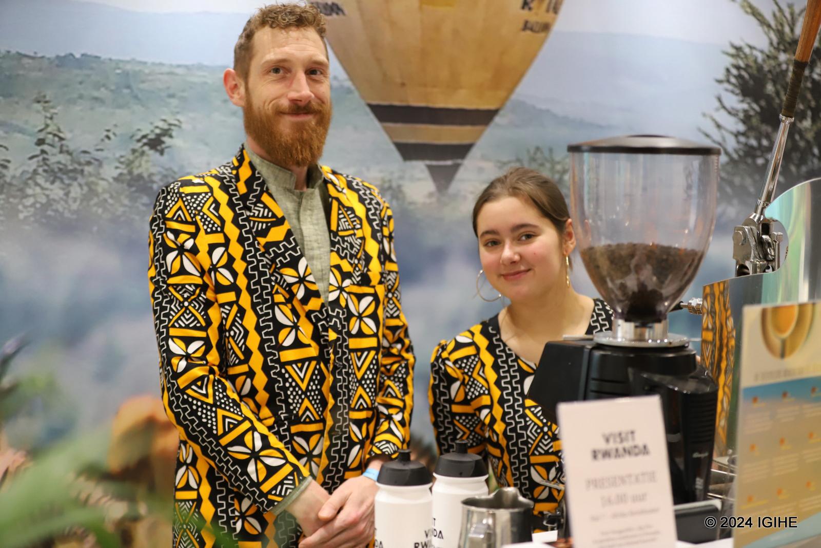 Stand y’u Rwanda kandi yari igizwe n’itsinda risogongeza ikawa y’u Rwanda ryitwa “Brewanda” riyobowe na Paul Van Weert