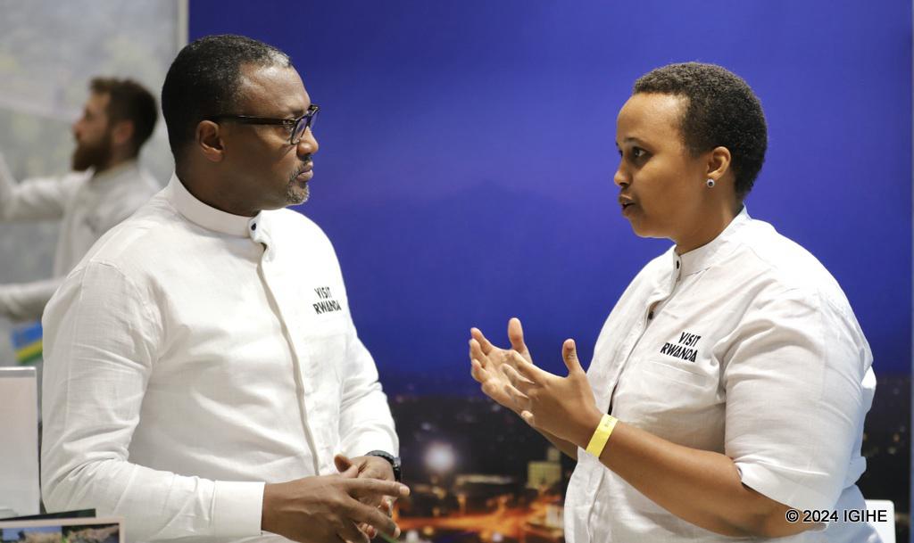 Umuyobozi w’Ishami ry’Ubukerarugendo no Kubungabunga Pariki z’Igihugu muri RDB, Ariella Kageruka, mu kiganiro na IGIHE