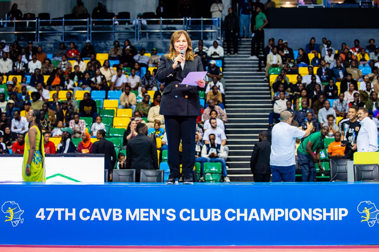 Perezida wa CAVB, Hajij Bouchra, yashimiye u Rwanda uko rwakiriye CAVB Men’s Club Championship 2026
