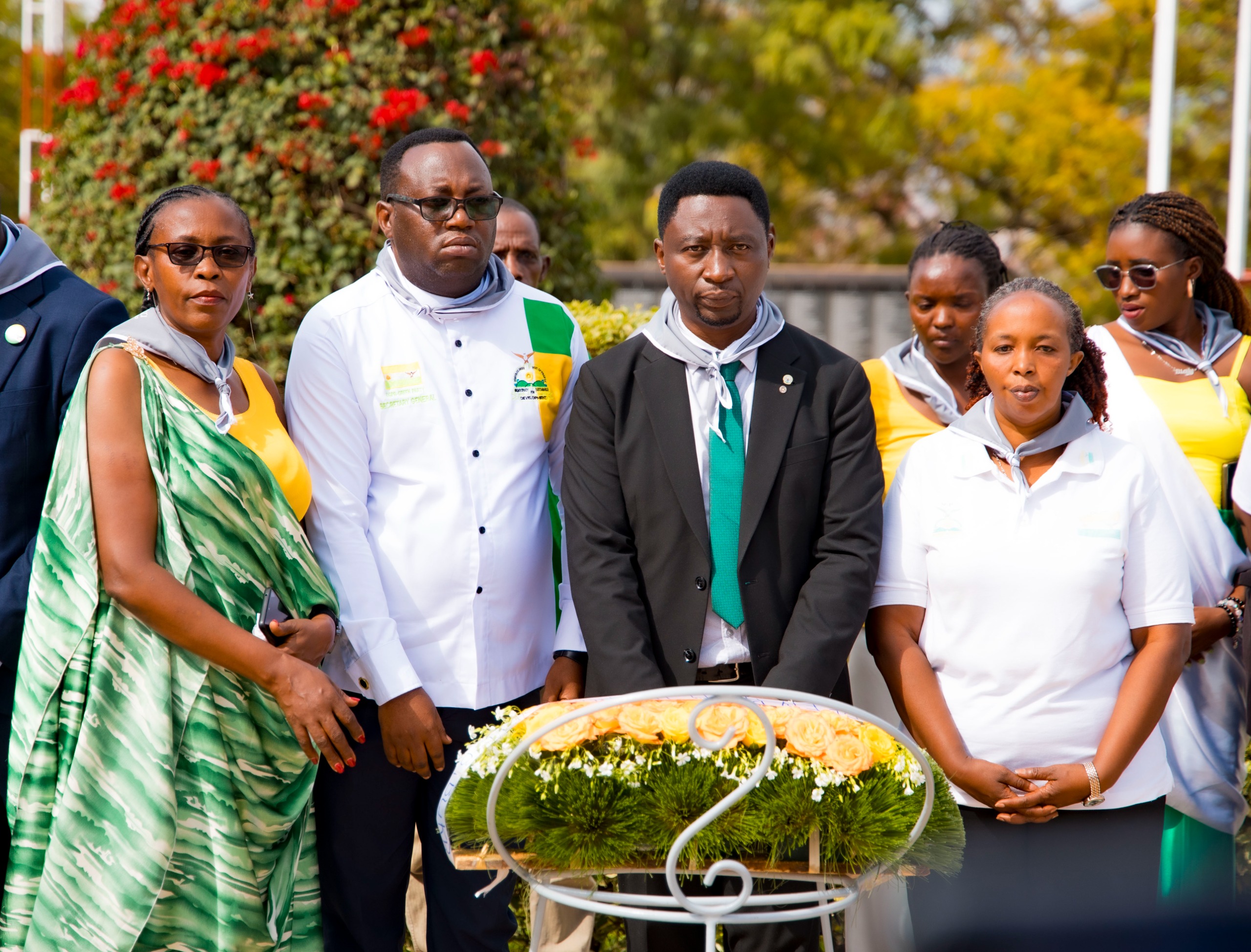 Abayobozi ba Green Party mu Rwanda bunamiye abanyapolitiki bishwe bazira kwamagana ivangura n'umugambi wa Jenoside yakorewe Abatutsi