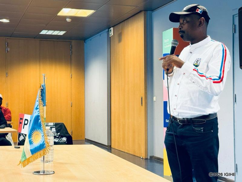 Jack-Abby Habimana, uyobora abanyamuryango ba FPR-Inkotanyi batuye, bakorera cyangwa biga mu Bubiligi