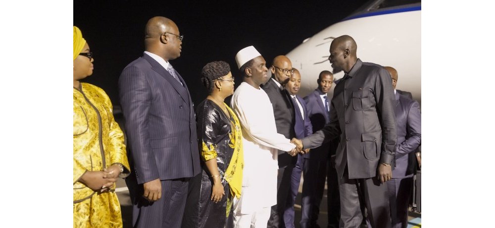 Perezida Doumbouya yeretswe itsinda ry’abayobozi bagiye kumwakira ku kibuga cy’indege