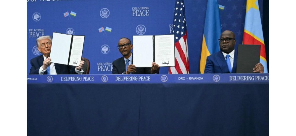 Umuhango w’isinywa ry’amasezerano y’amahoro hagati y’u Rwanda na RDC wabereye i Washington D.C