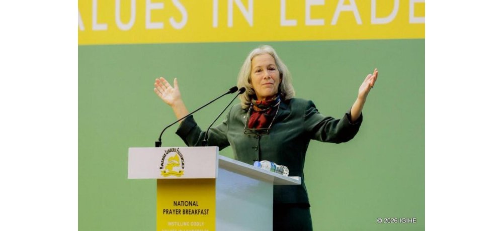 Maj. Gen. (Rtd) Julie Bentz wari umutumirwa muri aya masengesho yatanze inyigisho zigaruka ku kubaka umuryango utekanye
