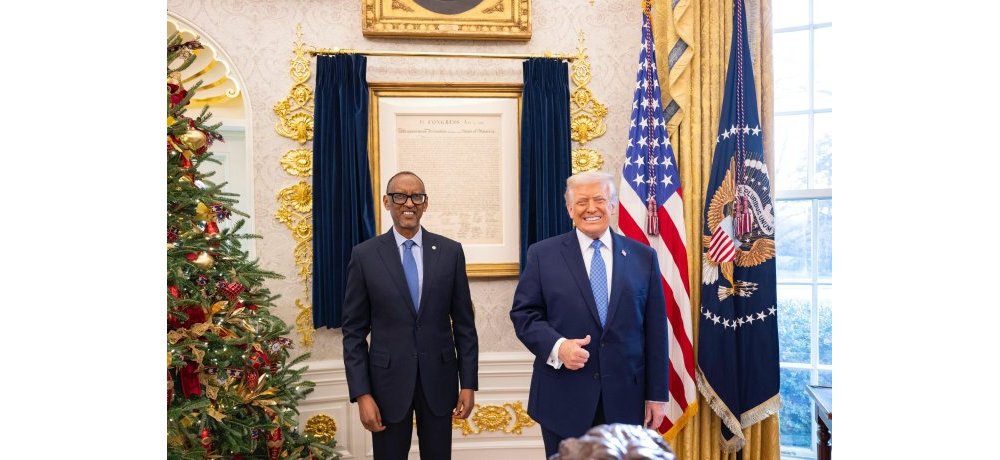 Perezida Trump yashimiye Paul Kagame w’u Rwanda ku muhate we mu rugendo rwaganishije ku masezerano y’amahoro