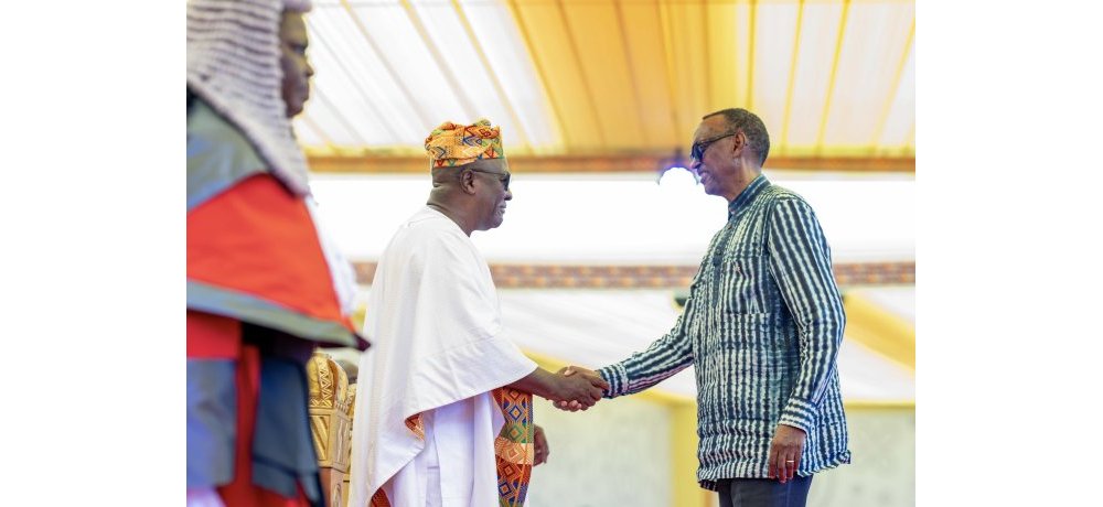 Ku wa 7 Mutarama 2025 Perezida Kagame yitabiriye Umuhango w’irahira rya Perezida John Dramani Mahama na Visi Perezida Naana Jane Opoku-Agyemang muri Ghana
