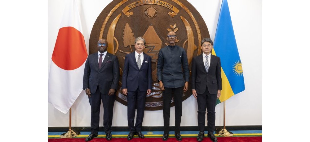 Perezida Kagame yakiriye Kazuya Nakajo uhagarariye u Buyapani mu Rwanda n’itsinda rye