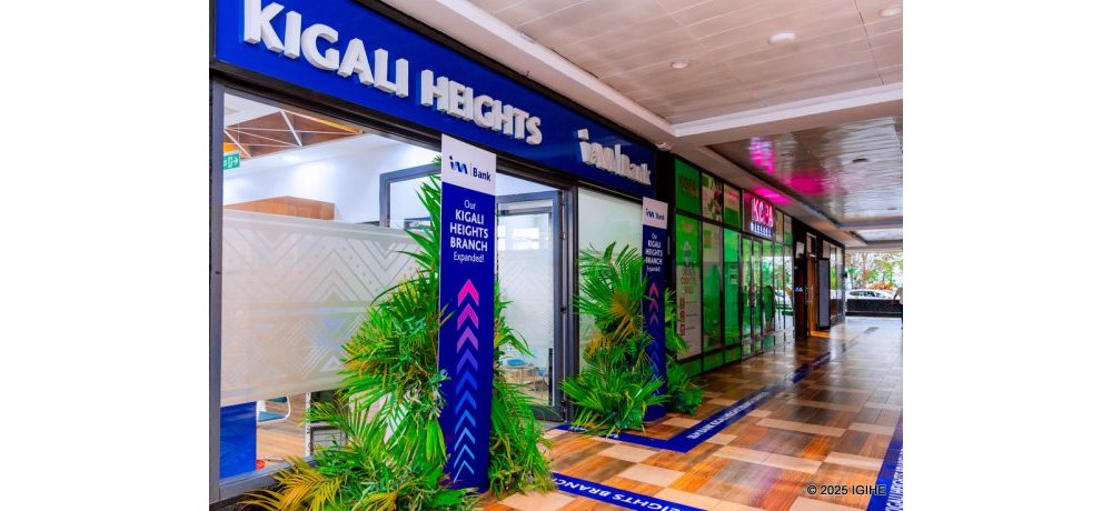 Ishami rya Kigali Height rya I&M Bank  Rwanda Plc, ryavuguruwe ndetse rishyirwa ku gice cyo hasi muri iyi nyubako