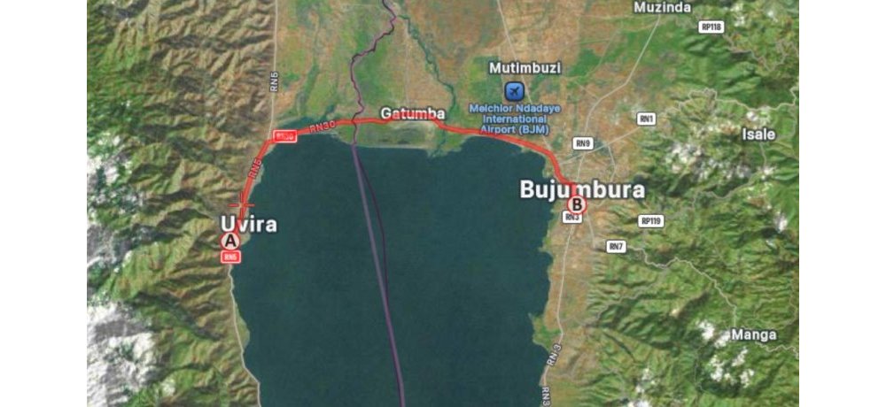 Kuva Uvira ujya i Bujumbura unyuze mu nzira y’ubutaka ugenda ukikiye ikiyaga cya Tanganyika