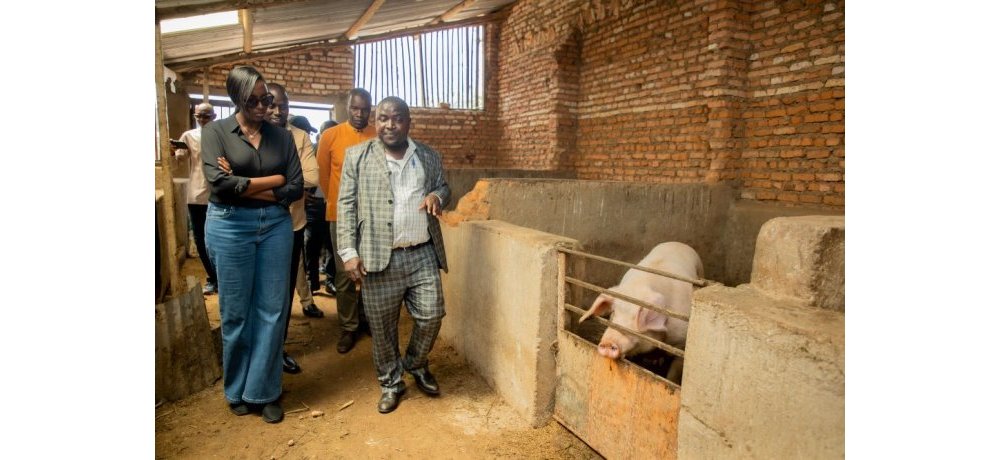 Umuyobozi Mukuru wa BRD, Stella Rusine Nteziryayo, yashimye imikorere ya Munyanziza Frodouard ukora ubworozi n’ubuhinzi buteye imbere unitegura gukorana na BRD